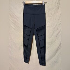 Alo flock high waisted moto leggings